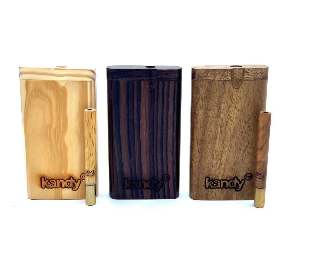 Kandy Dugout 4" Plain Wood W/Kandy Engraved