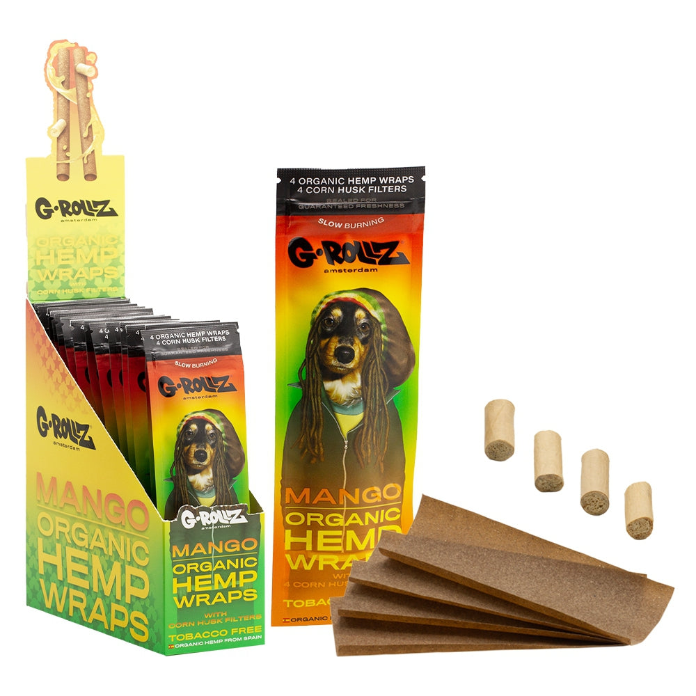 G-rollz-Hemp Wraps-w/Corn Husk Tips-mango