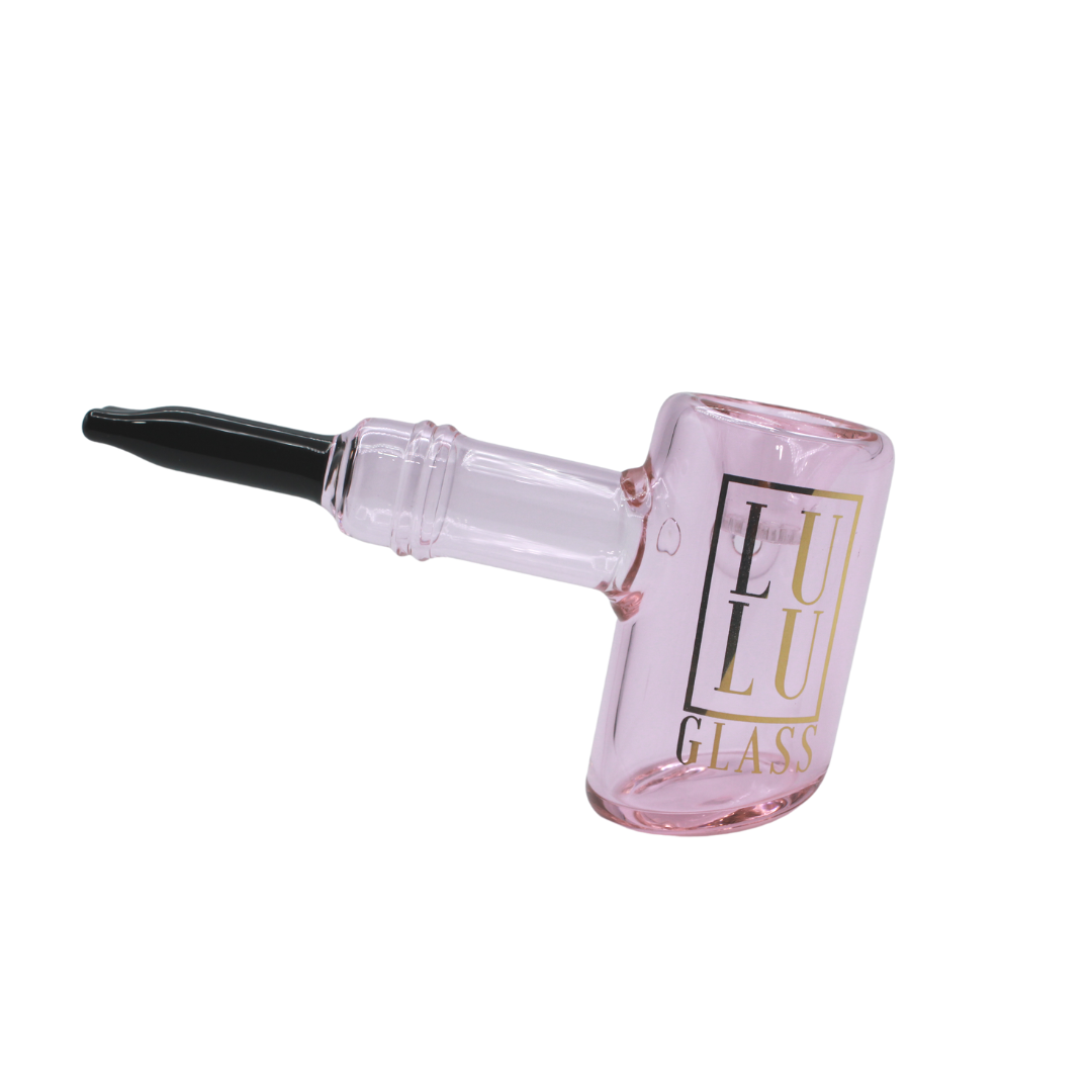 Lulu Glass Hand Pipe 5.5 inch Hammer Design
