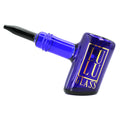 Lulu Glass Hand PIpe 5.5 inch Hammer Design blue