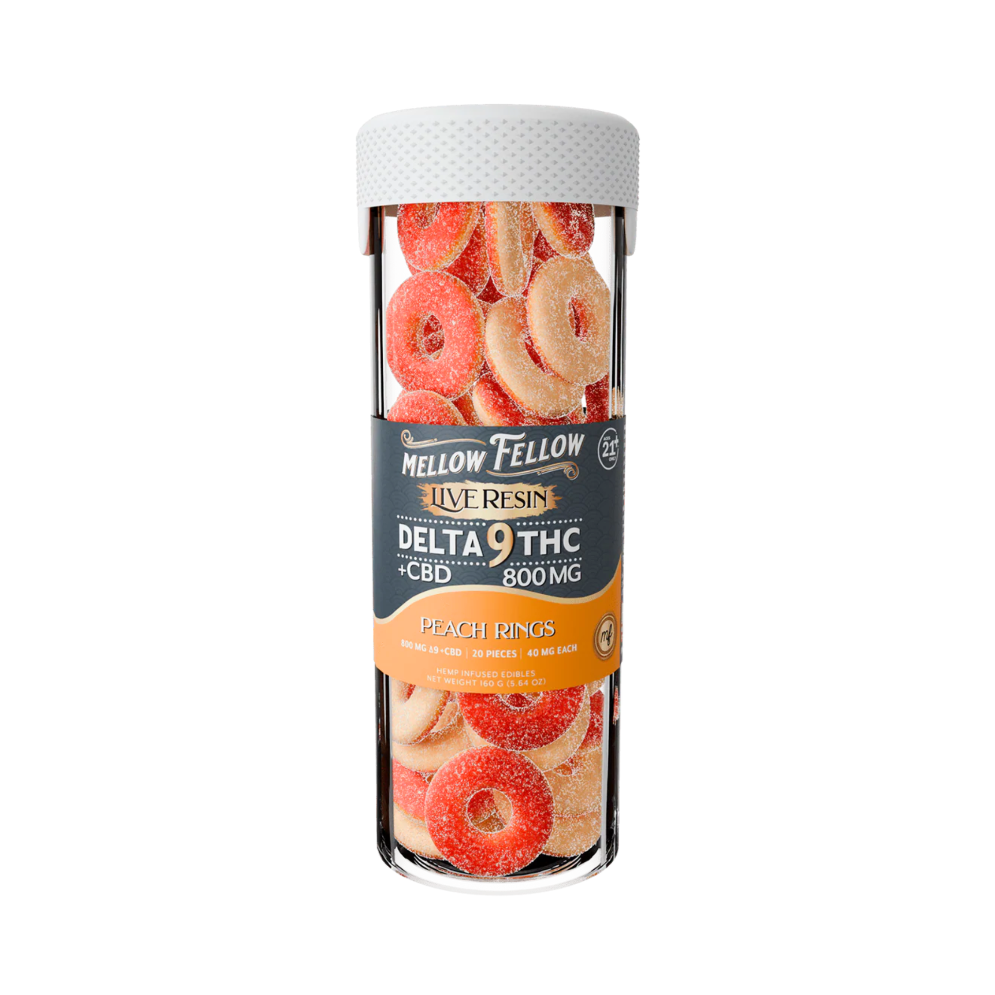 Mellow Fellow Delta 9 THC Gummies 800mg 20ct