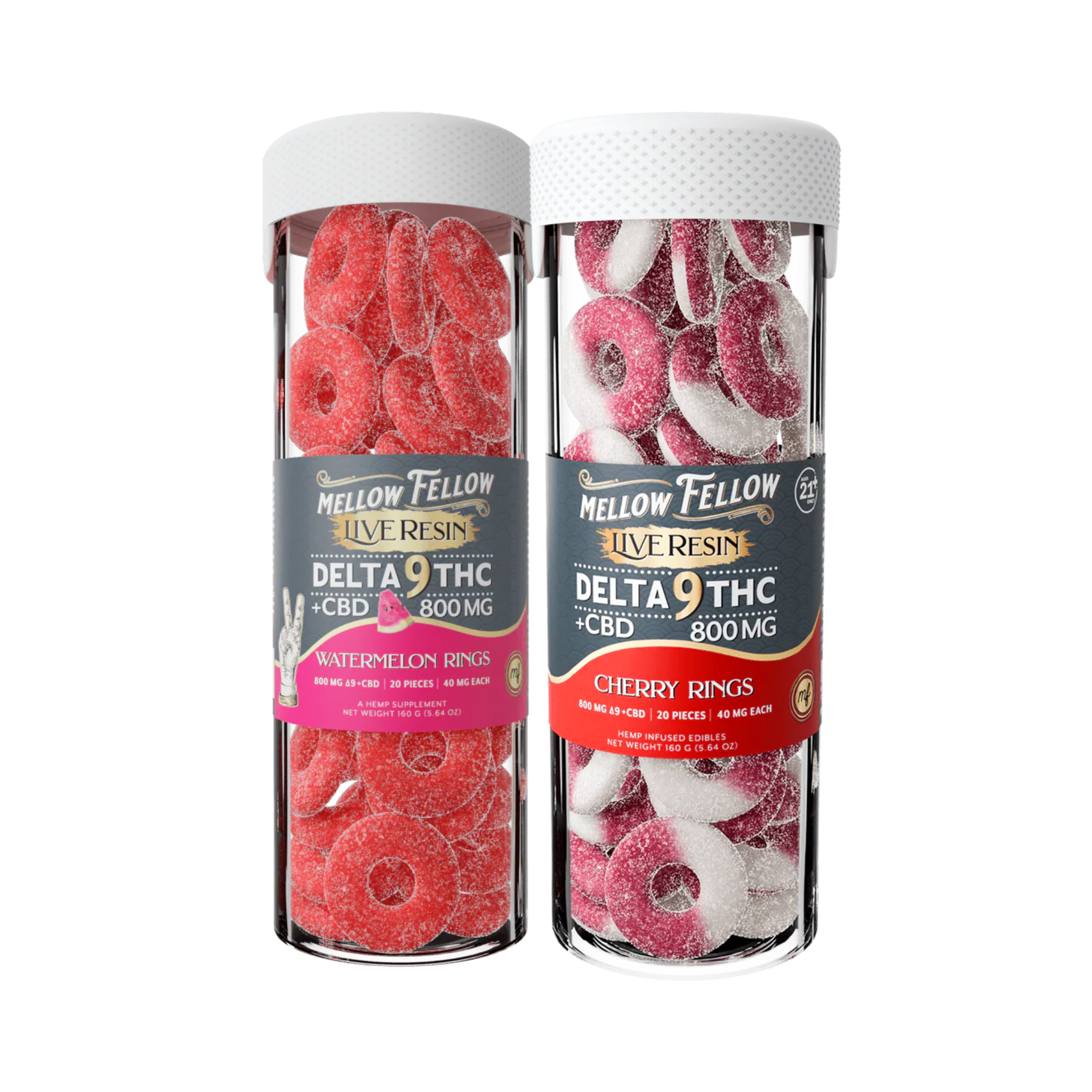 Mellow Fellow Delta 9 THC Gummies 800mg 20ct