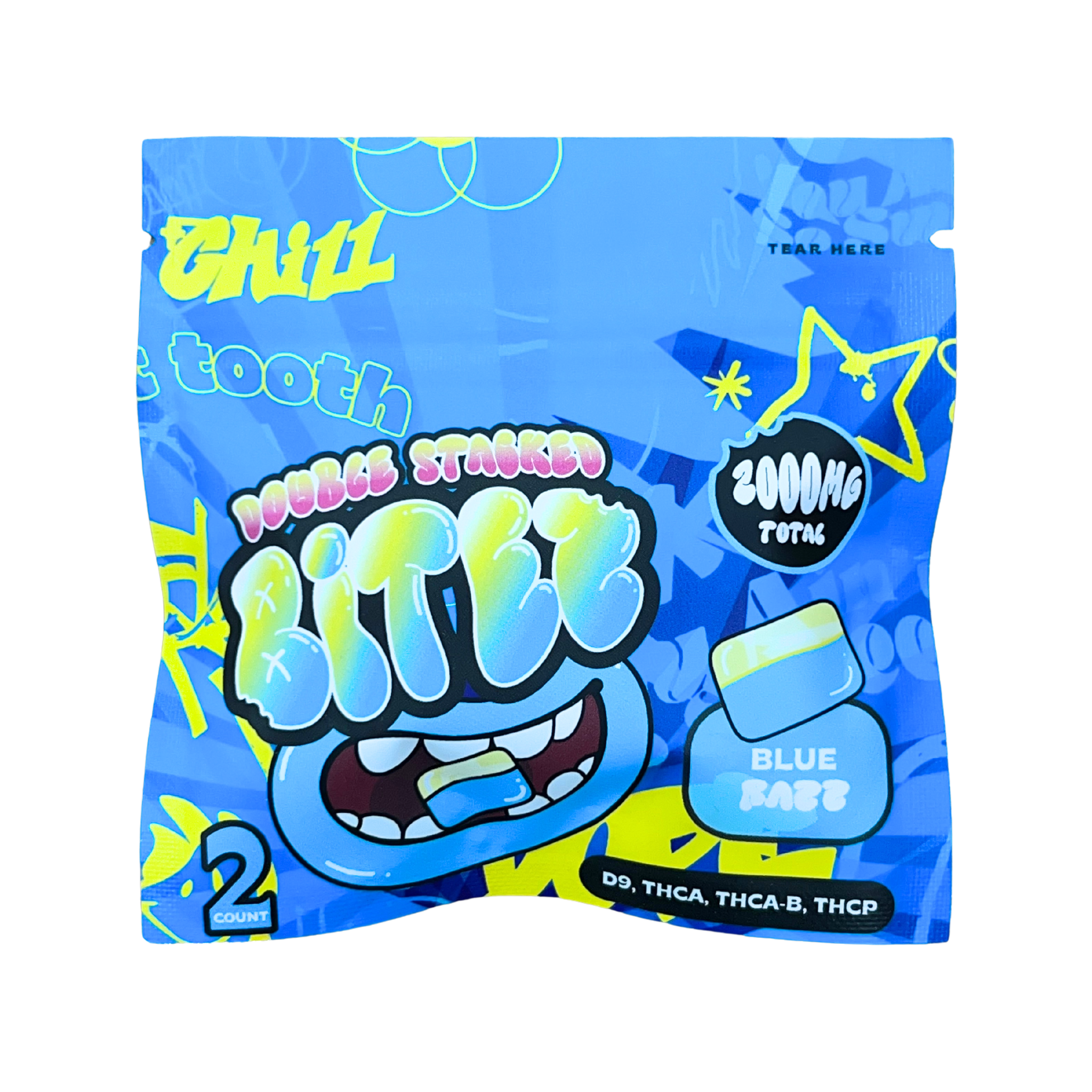 Ocho Extracts X Trip Drip X Sugar Double Stacked Bitez 2000mg Gummies