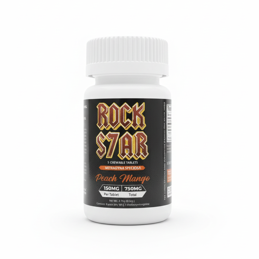 Rock Star Kratom Tablets 750mg 5ct
