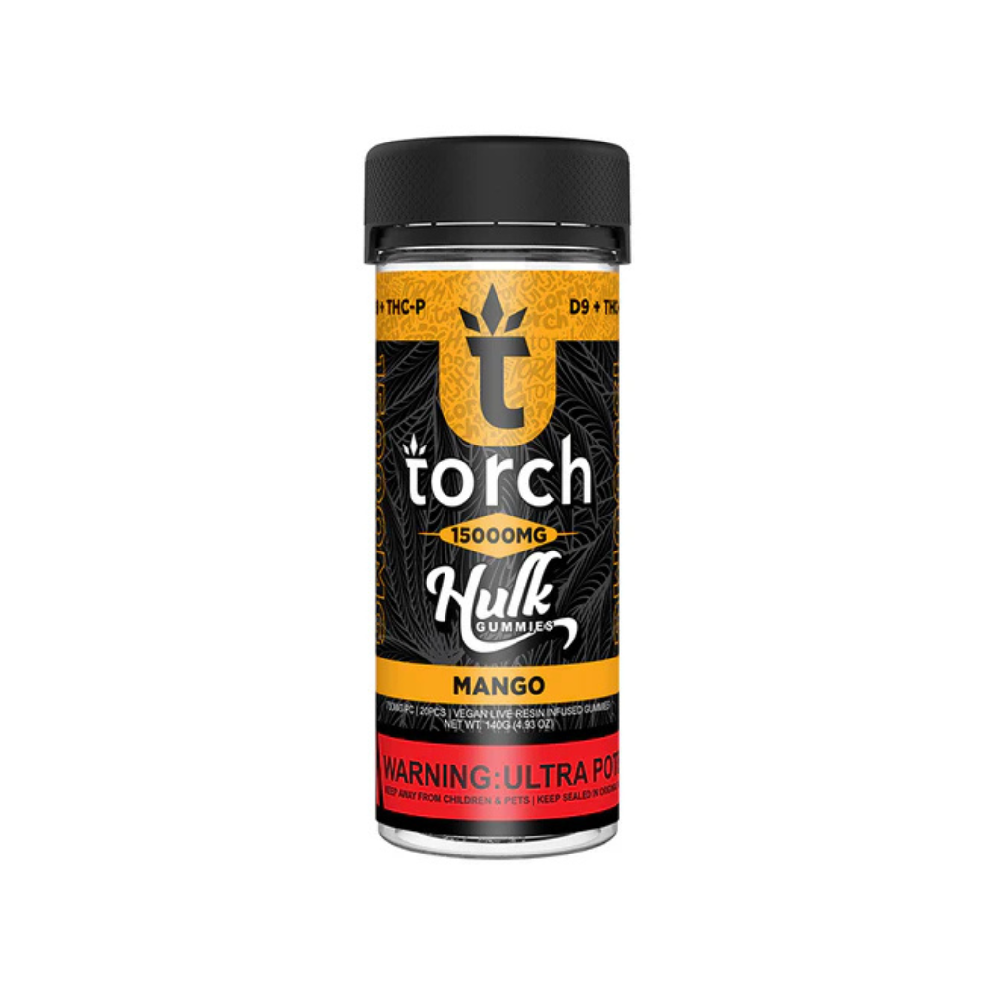 Torch Hulk Gummies 15000mg: D9 + THC-P Gummies